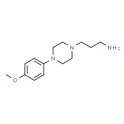 ChemSpider 2D Image | 3-[4-(4-Methoxyphenyl)-1-piperazinyl]-1-propanamine | C14H23N3O
