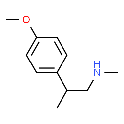 ChemSpider 2D Image | 2-(4-Methoxyphenyl)-N-methyl-1-propanamine | C11H17NO