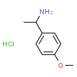 ChemSpider 2D Image | 1-(4-methoxyphenyl)ethanamine hydrochloride | C9H14ClNO