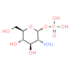 ChemSpider 2D Image | Î±-D-Glucosamine 1-phosphate | C6H14NO8P