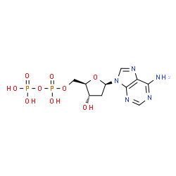 ChemSpider 2D Image | Deoxyadenosine diphosphate | C10H15N5O9P2