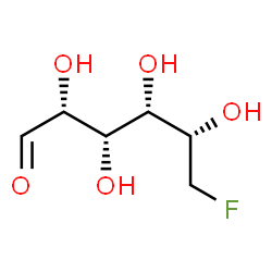 ChemSpider 2D Image | 6-Deoxy-6-fluoro-D-glucose | C6H11FO5