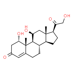 ChemSpider 2D Image | 1alpha-Hydroxycorticosterone | C21H30O5