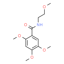 ChemSpider 2D Image | 2,4,5-Trimethoxy-N-(2-methoxyethyl)benzamide | C13H19NO5