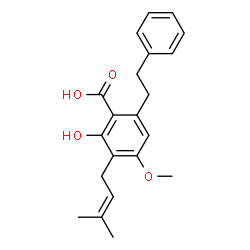 ChemSpider 2D Image | amorfrutin 1 | C21H24O4