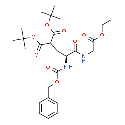 ChemSpider 2D Image | Bis(2-methyl-2-propanyl) {(2S)-2-{[(benzyloxy)carbonyl]amino}-3-[(2-ethoxy-2-oxoethyl)amino]-3-oxopropyl}malonate | C26H38N2O9