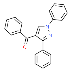 ChemSpider 2D Image | (1,3-Diphenyl-1H-pyrazol-4-yl)(phenyl)methanone | C22H16N2O