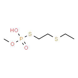 ChemSpider 2D Image | S-[2-(Ethylsulfanyl)ethyl] O-methyl hydrogen phosphorothioate | C5H13O3PS2