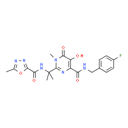 ChemSpider 2D Image | Raltegravir | C20H21FN6O5