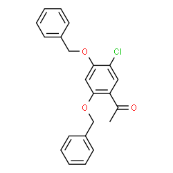 ChemSpider 2D Image | 1-[2,4-Bis(benzyloxy)-5-chlorophenyl]ethanone | C22H19ClO3