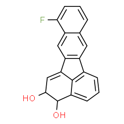 ChemSpider 2D Image | 8-fluoro-4,5-dihydrobenzo(k)fluoranthene-4,5-diol | C20H13FO2