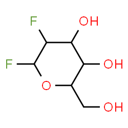ChemSpider 2D Image | 2-Deoxy-2-fluorohexopyranosyl fluoride | C6H10F2O4