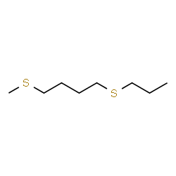 ChemSpider 2D Image | 1-(Methylsulfanyl)-4-(propylsulfanyl)butane | C8H18S2