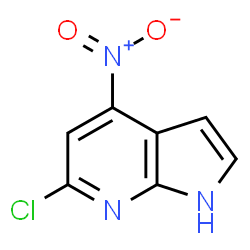 ChemSpider 2D Image | 6-Chlor-4-nitro-1H-pyrrolo[2,3-b]pyridin | C7H4ClN3O2