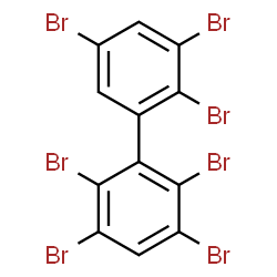 ChemSpider 2D Image | 2,2',3,3',5,5',6-Heptabromobiphenyl | C12H3Br7