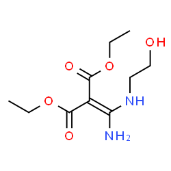 ChemSpider 2D Image | Diethyl {amino[(2-hydroxyethyl)amino]methylene}malonate | C10H18N2O5