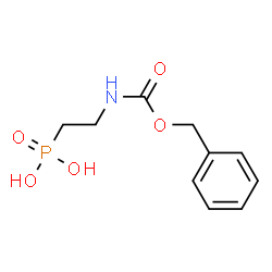 ChemSpider 2D Image | (2-{[(Benzyloxy)carbonyl]amino}ethyl)phosphonic acid | C10H14NO5P