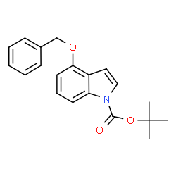 ChemSpider 2D Image | 4-Benzyloxy-1-tert-butoxycarbonylindole | C20H21NO3