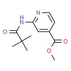 ChemSpider 2D Image | Methyl 2-[(2,2-dimethylpropanoyl)amino]isonicotinate | C12H16N2O3