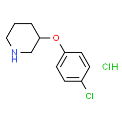 ChemSpider 2D Image | 3-(4-Chlorophenoxy)piperidine hydrochloride | C11H15Cl2NO