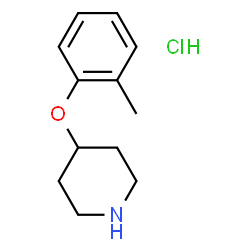 ChemSpider 2D Image | 4-(2-methylphenoxy)piperidine hydrochloride | C12H18ClNO