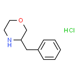 ChemSpider 2D Image | 3-benzylmorpholine hydrochloride | C11H16ClNO