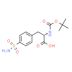ChemSpider 2D Image | 4-(Aminosulfonyl)-N-Boc-L-phenylalanine | C14H20N2O6S