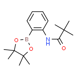 ChemSpider 2D Image | N-(2-(4,4,5,5-Tetramethyl-1,3,2-dioxaborolan-2-yl)phenyl)pivalamide | C17H26BNO3