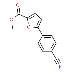 ChemSpider 2D Image | Methyl 5-(4-cyanophenyl)-2-furoate | C13H9NO3