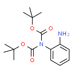ChemSpider 2D Image | Di-tert-butyl (2-aminophenyl)imidodicarbonate | C16H24N2O4