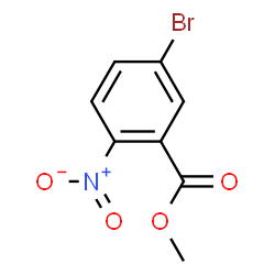 ChemSpider 2D Image | Methyl 5-bromo-2-nitrobenzoate | C8H6BrNO4