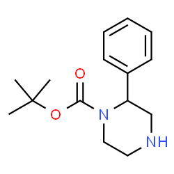 ChemSpider 2D Image | tert-butyl 2-phenylpiperazine-1-carboxylate | C15H22N2O2