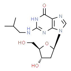 ChemSpider 2D Image | 2'-Deoxy-N-isobutylguanosine | C14H21N5O4