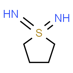 ChemSpider 2D Image | Tetrahydro-1H-1lambda~6~-thiophene-1,1-diimine | C4H10N2S