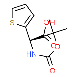 ChemSpider 2D Image | Boc-(R)-2-thienylglycine | C11H15NO4S