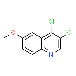 ChemSpider 2D Image | 3,4-Dichloro-6-methoxyquinoline | C10H7Cl2NO