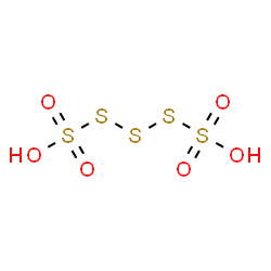 ChemSpider 2D Image | PENTATHIONIC ACID | H2O6S5