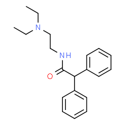 ChemSpider 2D Image | N-[2-(Diethylamino)ethyl]-2,2-diphenylacetamide | C20H26N2O