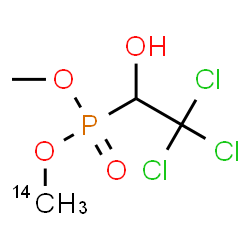 ChemSpider 2D Image | Methyl (~14~C)methyl (2,2,2-trichloro-1-hydroxyethyl)phosphonate | C314CH8Cl3O4P