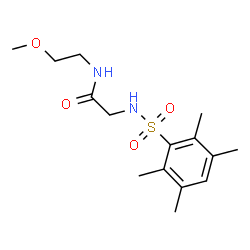 ChemSpider 2D Image | N-(2-Methoxyethyl)-N~2~-[(2,3,5,6-tetramethylphenyl)sulfonyl]glycinamide | C15H24N2O4S