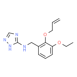 ChemSpider 2D Image | N-[2-(Allyloxy)-3-ethoxybenzyl]-1H-1,2,4-triazol-5-amine | C14H18N4O2