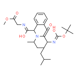 ChemSpider 2D Image | Methyl N-{[sec-butyl(N-{[(2-methyl-2-propanyl)oxy]carbonyl}leucyl)amino](2-methylphenyl)acetyl}glycinate | C27H43N3O6