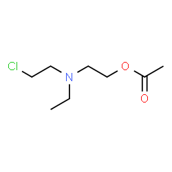 ChemSpider 2D Image | 2-[(2-Chloroethyl)(ethyl)amino]ethyl acetate | C8H16ClNO2