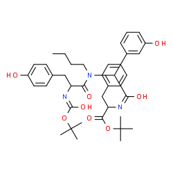 ChemSpider 2D Image | 2-Methyl-2-propanyl N-{[butyl(N-{[(2-methyl-2-propanyl)oxy]carbonyl}tyrosyl)amino](3-hydroxyphenyl)acetyl}phenylalaninate | C39H51N3O8