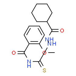 ChemSpider 2D Image | N-{[2-(Cyclohexylcarbonyl)hydrazino]carbonothioyl}-2-methoxybenzamide | C16H21N3O3S