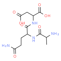 ChemSpider 2D Image | ala-gln-asp | C12H20N4O7