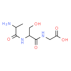 ChemSpider 2D Image | Ala-ser-gly | C8H15N3O5