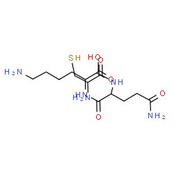 ChemSpider 2D Image | cys-gln-lys | C14H27N5O5S