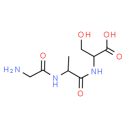 ChemSpider 2D Image | gly-ala-ser | C8H15N3O5