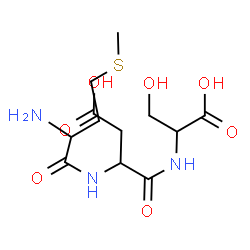 ChemSpider 2D Image | met-asp-ser | C12H21N3O7S